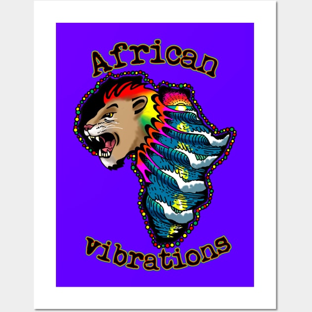 African jah Vibrations Wall Art by StephenBibbArt